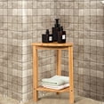 thumbnail image 4 of Costway Bamboo Bathroom Corner Shelf Storage Organizer Rack Freestanding Shower Caddy, 4 of 10
