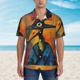 thumbnail image 4 of Lsque Abstract Funny Duck pattern Hawaiian Shirt for Men, Unisex Summer Beach Casual Short Sleeve Button Down Shirts-XX-Large, 4 of 9