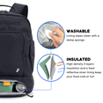 thumbnail image 5 of J World Unisex Packmate 2 in 1 Backpack With Built-in Lunch Bag, Black, 5 of 8