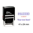 thumbnail image 1 of Self Inking Shiny Date Stamp With Scanned Your Text Here Text Ofiice Stationery Rubber Stamp S-826D, 1 of 1
