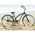 thumbnail image 4 of Firmstrong Bella Fashionista, 26", Women's, Single Speed, Matte Black/Green, 4 of 11