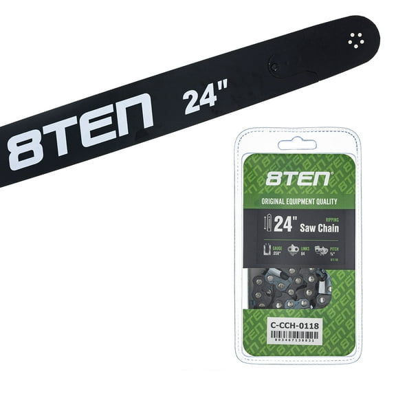 8TEN 24" Chainsaw Bar & Chain .058 3/8 84DL for Husqvarna Jonsered MK1010301