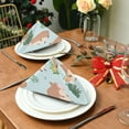 thumbnail image 3 of 6 Pack 20'' x20" Satin Table Napkins Dinner Napkins for wedding Party Decoration events Capybaras in Playful Poses, 3 of 6