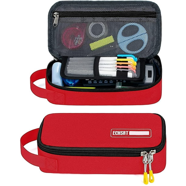 Large Pencil Case Durable Pen Pouch with Big Capacity Minimalist