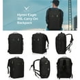 thumbnail image 5 of Hynes Eagle 38L Lightweight Flight Approved Carry-On Backpack, Black, 5 of 10