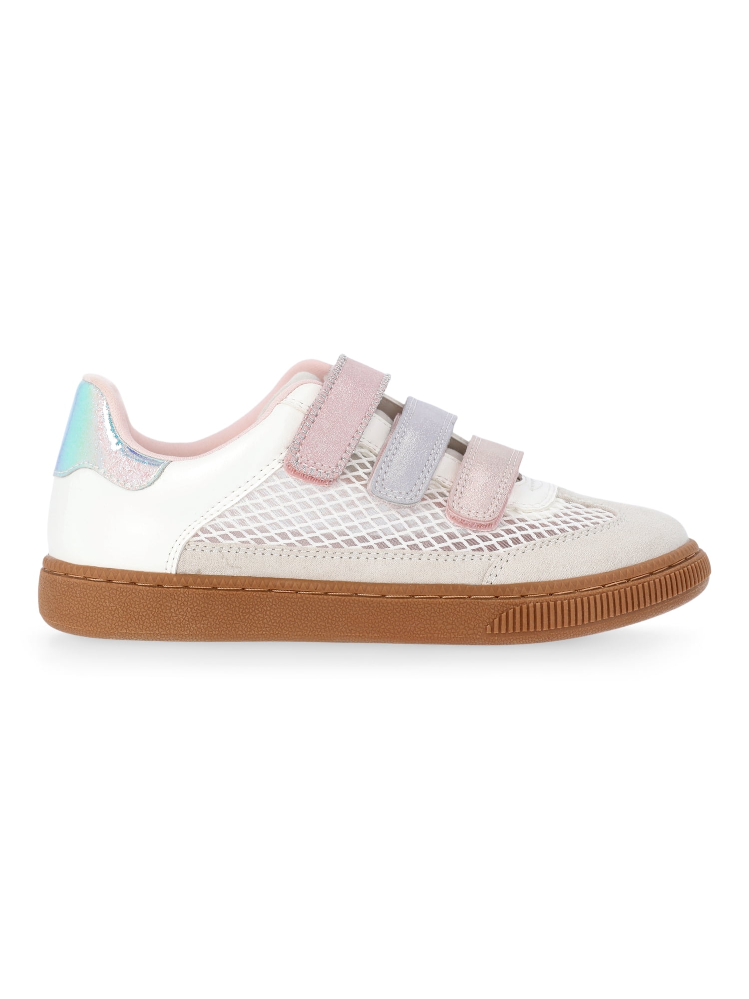 Madden NYC Little and Big Girls Triple Strap Mesh Sneakers