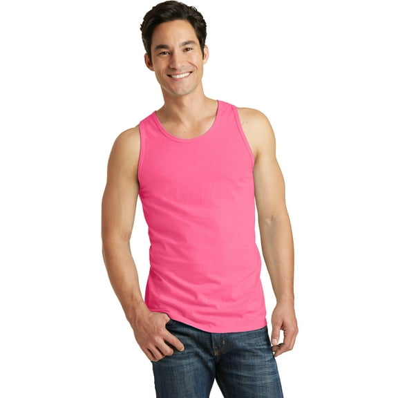 Port & Company Pigment Dyed Tank Top-3XL (Neon Pink)