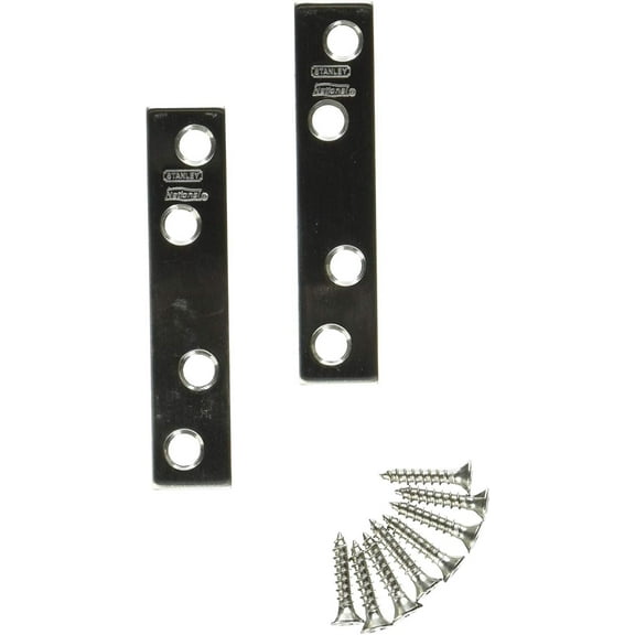 Spectrum Brands Mending Brace Stainless Steel - 3 x 5/8 In, Silver, Pack of 1