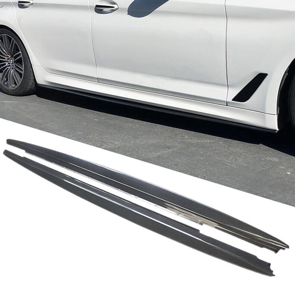 NINTE Side Skirts Extension for 2017-2023 BMW 5 Series G30 G31 M Sport Carbon Fiber Style