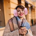 thumbnail image 4 of 1Pcs Women Winter Earmuffs Girls Faux Fur Fluffy Soft Ear Warmer Outdoor Plush Warm Ear Covers, 4 of 6