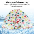 thumbnail image 6 of Travelwant Shower Caps for Women, Waterproof Reusable Shower Hair Caps Elastic Hem Shower Bath Caps for Long, Short and Curly Hair for Women Girls, 6 of 7