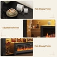 thumbnail image 3 of Blotout Fireplace TV Stand for 95/100''TV with 50'' Fireplace, 94.5'' Modern LED Entertainment Center with Overheat Protection, Adjustable Shelves, 2 Tier Fireplace Console for Living Room, Bedroom, 3 of 8