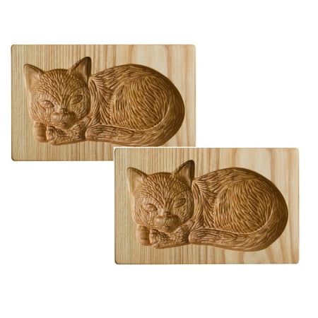 

Rinsvye 2 Pack Cookie Cookie Wooden Diy Tube Pan 7 Embossing Shapes Biscuits Molds Paper Molds Moluds Cookie 3D Kitchen，Dining Melting Pot Candy Melts Silicone Bar Tube Cake Pans For Baking