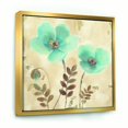 thumbnail image 1 of Coquelicots Bleus Cottage Fleurs I - Toile Encadrée Style Ferme, 1 of 3