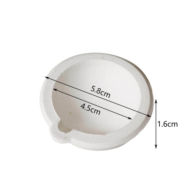 thinsony Quartz Melting Dishes Pot Dish Cup Furnace Refining Casting for Gold 100g