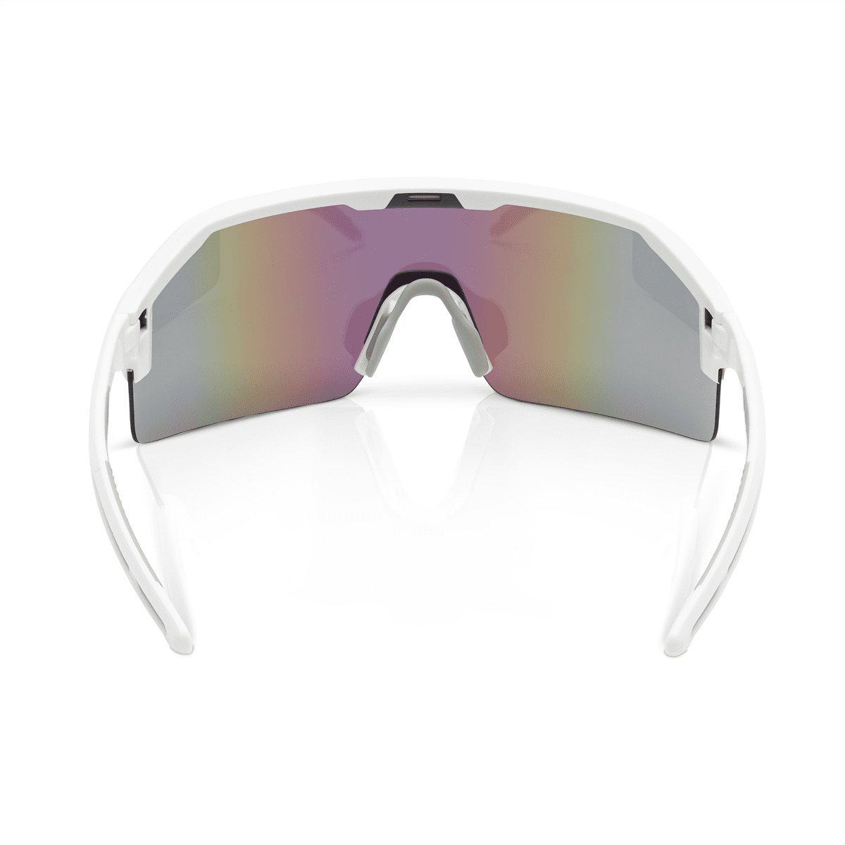 Jackson Safety Safety Glasses - MAXVIEW+ Series - Blue/Green Mirror Lens - White Frame - Hardcoat Anti-Scratch