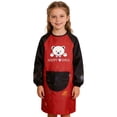 thumbnail image 4 of JAJAHO Kids Art Apron For Girls Boys Toddler Art Smock Supplies Cooking Chef Painting Long Sleeve Waterproof Aprons With Pocket Ages 1-12 Years, 4 of 5