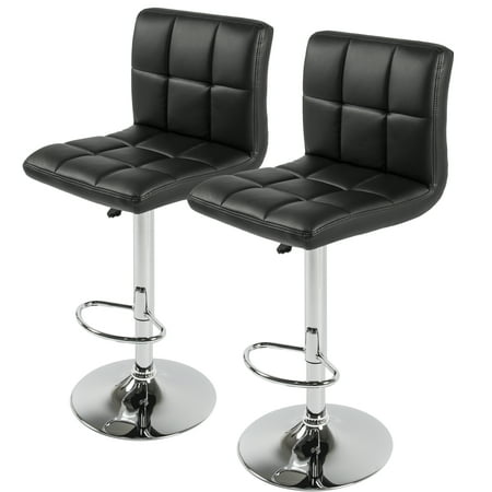 Best Choice Products Set of 2 PU Leather Adjustable Bar Stools Counter Swivel Barstool Pub