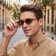thumbnail image 5 of Retro Oval Sunglasses for Women Chic Cat Eye 90s Sunnies Y2K Trendy Narrow Shades Lightweight Frame UV Protection Designer Square Small Rectangle Sun Glasses, 5 of 7