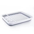 thumbnail image 2 of Lunxisen 4 Pcs Kitchen Foldable Dish Drainer Retractable Storage Rack Space Saving Tableware Organizer for Countertop, 2 of 7