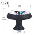 thumbnail image 3 of 4 Pcs Unicorn Knobs for Kitchen Cabinet Cupboard Dresser Bookcase Drawer Pulls Handles Round Home Decor, 3 of 5
