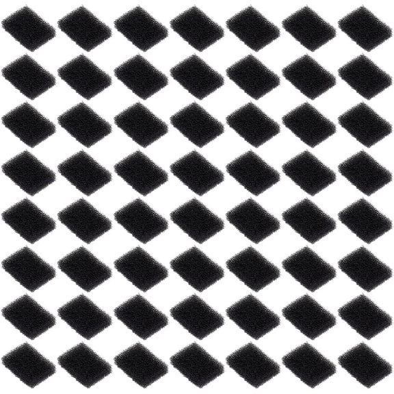 50Pcs Black Replaced Foam Filters Cat Sponge Water Filter Pet Fountain Replacement Sponges Filters Cat Drink Watering Filter