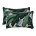 thumbnail image 3 of Pillow Perfect 620343 Outdoor & Indoor Swaying Palms Capri Rectangular Throw Pillow, Blue - Set of 2, 3 of 9