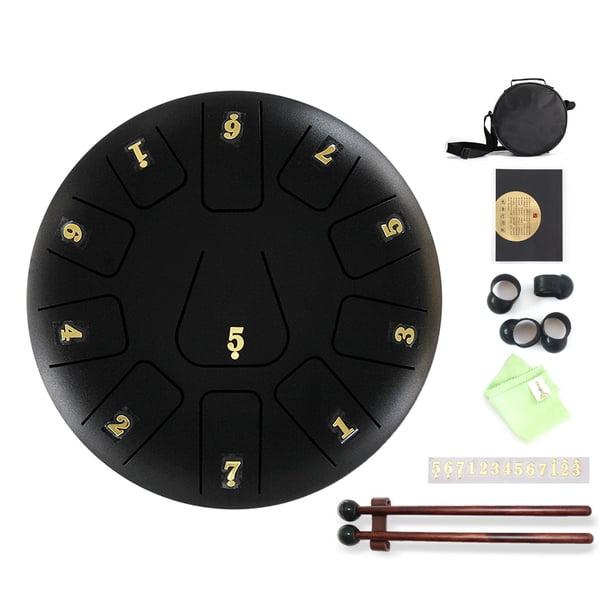 Tambor Lengua 8 Pulgadas 11 Melodías Instrumento Musical Tanque Mano Con Bolso Hombro