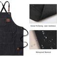 thumbnail image 4 of 2 Pack de delantales de cocina para mujeres y hombres, delantales ajustables con peto y bolsillos, delantales de cocina unisex para asar a la parrilla, hornear, pintar y crear estilo, 4 of 4