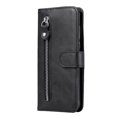 thumbnail image 1 of Estuche de Cuero PU con Cierre para Motorola Edge 20 Lite , Funda Protectora con Billetera y Correa, 1 of 6