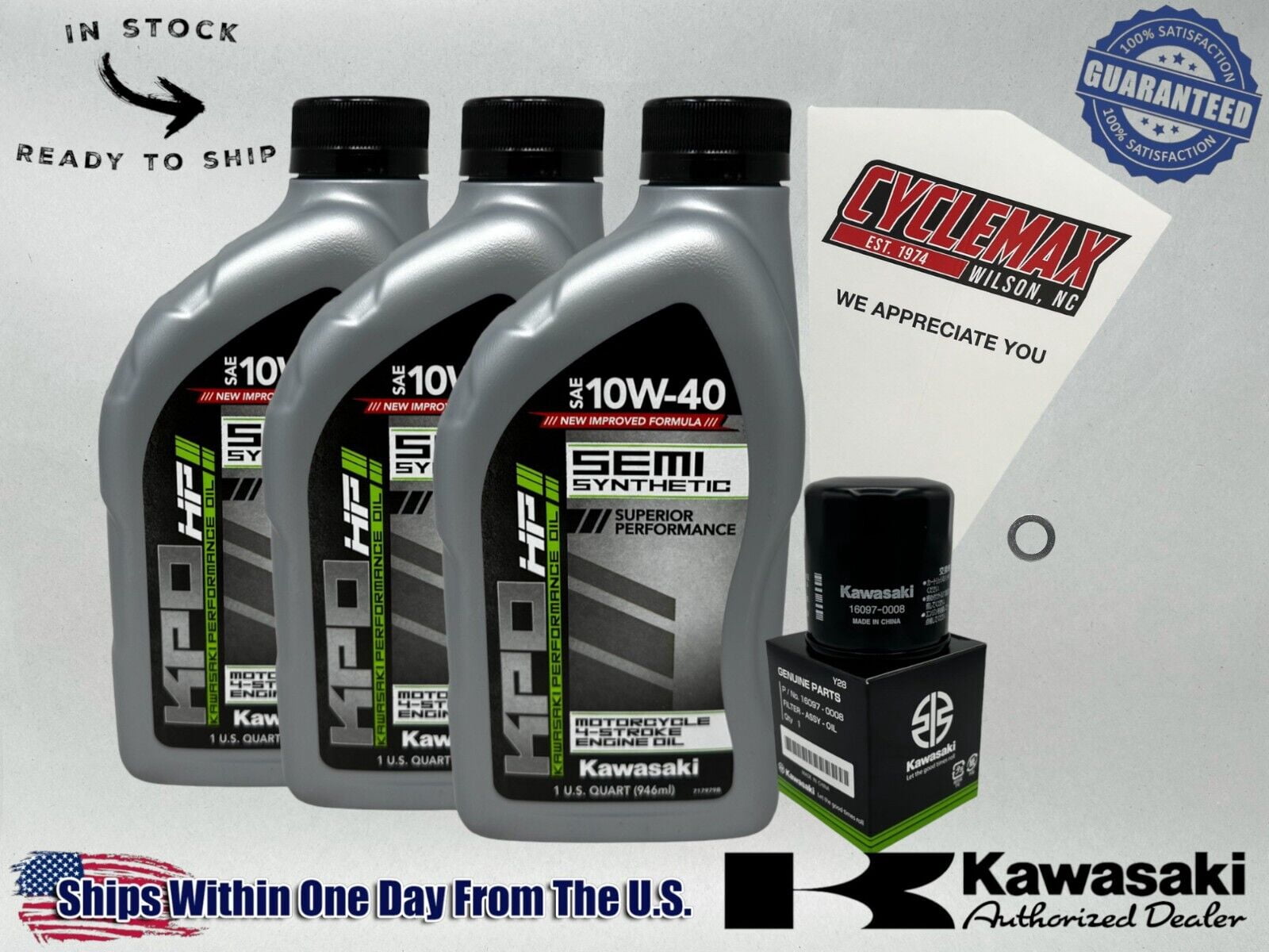 Kawasaki Genuine 2012-2023 Ninja ZX-14R ZX14R ZX1400 ZX 1400 Oil