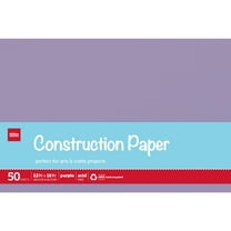 Office Depot® Brand Construction Paper, 12" x 18", 100% Recycled, Purple, Pack Of 50 Sheets