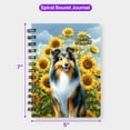 thumbnail image 5 of Shetland Sheepdog Hello Summer Sunshine Sunflowers Spring Retro Vintage Spiral Bound Journal Sheltie Dog Lover Gifts 5x7in Spiral Notebook - 00008, 5 of 5