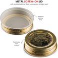 thumbnail image 4 of czcpp-naaa Rocco 2-1/4 Pouces, Couvercles de Stagioni Quattro 56mm, Lot de 3, Or, 4 of 4