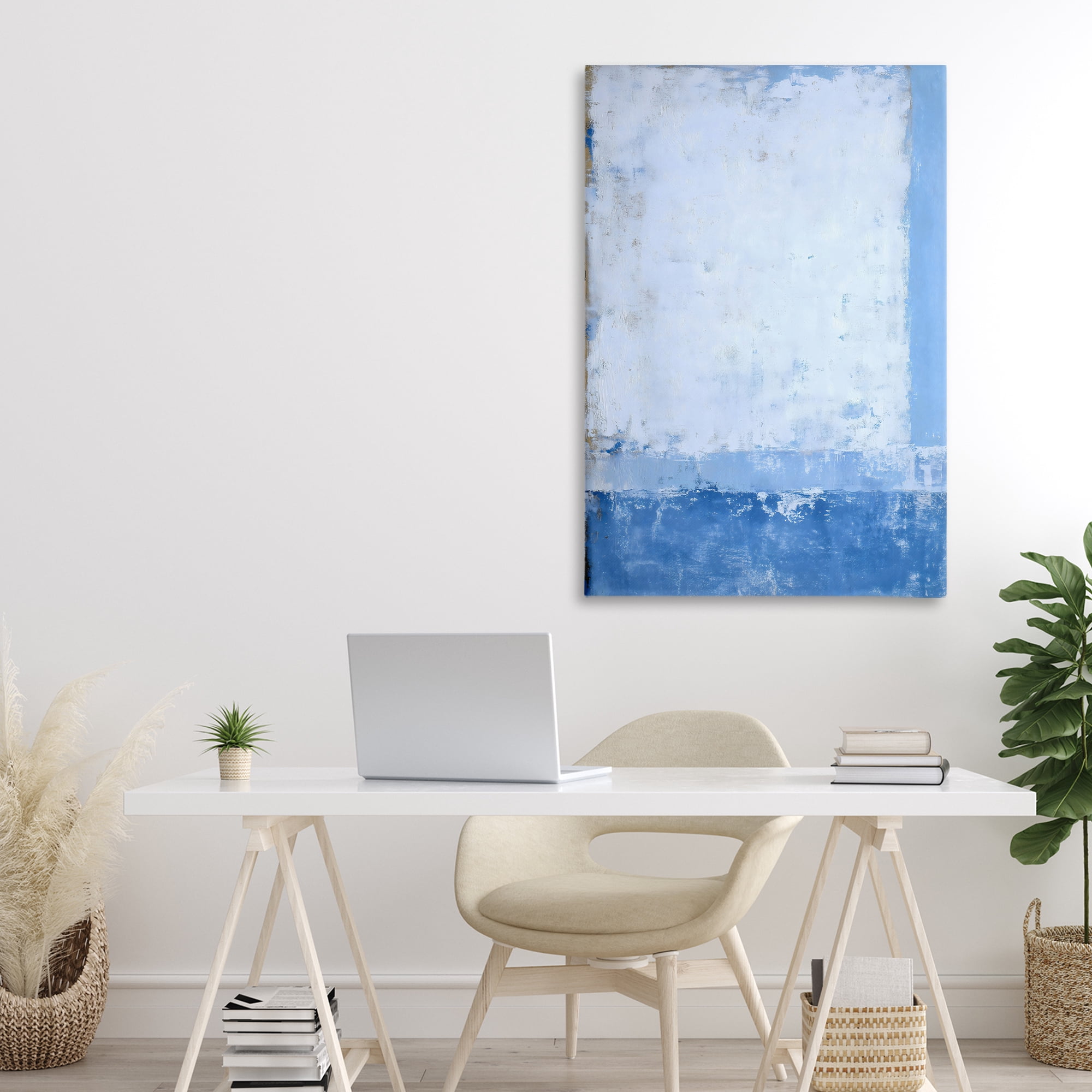 Stupell Industries Blue & White Abstract Canvas Wall Art, design by Gina Kelly