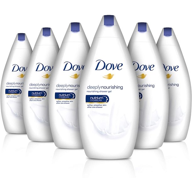 Dove Deep Moisture Deeply Nourishing Body Wash 500ml Pack of 6