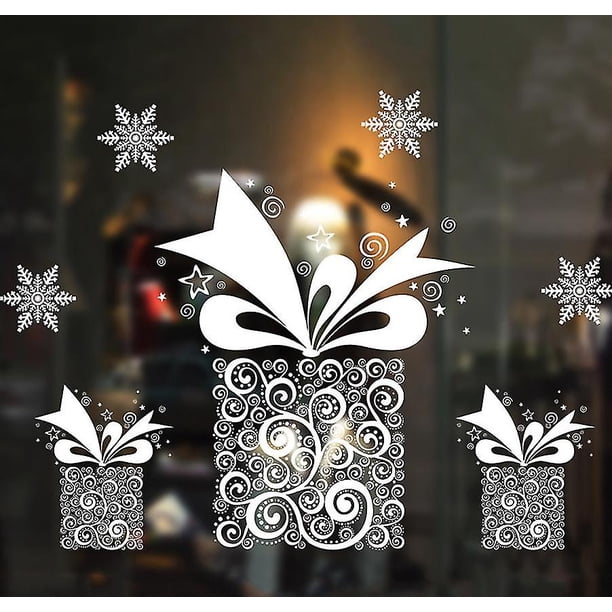 Pegatinas navideñas Sin pegamento Pegatinas electrostáticas Pegatinas decorativas navideñas