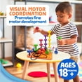 thumbnail image 4 of Peg Board Skoolzy Toddler de 34 piezas con cordón y bolsa de 2 a 4 años, 4 of 8