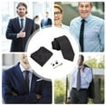 thumbnail image 5 of Men Tie Pocket Square Cufflink Set for Office Business Meeting Formal Wear Accessory Gift for Boyfriends Husband, 5 of 13