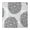 Gray Floral Pattern, variant on Gray Floral Pattern Square Fitted Tablecloth with Elastic Edge,Square Table Cover,Washable Elastic Table Cover for Home Kitchen Party Decor 34in(86cm)