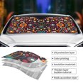 thumbnail image 3 of Yiaed Colorful Mexican2 Print Car Windshield Sunshade Front Auto Car Front Window Sun Shade Foldable Sun Visor Shield Cover Auto Accessories for Sedan SUV Truck-Small, 3 of 5