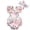 White, variant on LMLYSoH 2PCS Clothes Set Newborn Baby Girls Flying Sleeve Flower Open Back Romper Bow Headband Clothes