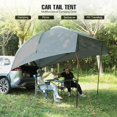 thumbnail image 3 of REDCAMP Car Awning Sun Shelter with Carrying Bag, Waterproof Portable Auto Canopy Camping Trailer Sun Shade for SUV, Truck, Van, Outdoor, Dark Grey, 3 of 6
