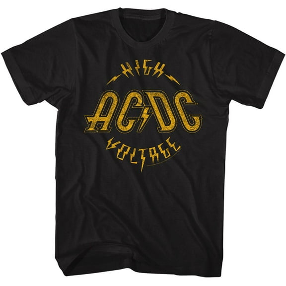 AC/DC Hivolt Light Color Black Adult T-Shirt 3Xlt