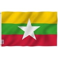 thumbnail image 1 of ANLEY Fly Breeze Drapeau 3x5 Pieds Myanmar - République de l'Union des Drapeaux du Myanmar Polyester, 1 of 5