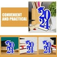 thumbnail image 3 of KONTONTY 1Set Rectangular Wood Table Sign For Graduation Parties Decorative Congrats Grad Table Decor 7.94X5.70X1.97In, 3 of 8
