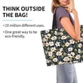 thumbnail image 2 of Disketp Flowers Bolsa Tote Estampada para Mujer, Bolso de Hombro y de Mano para Compras y Viajes, 2 of 8