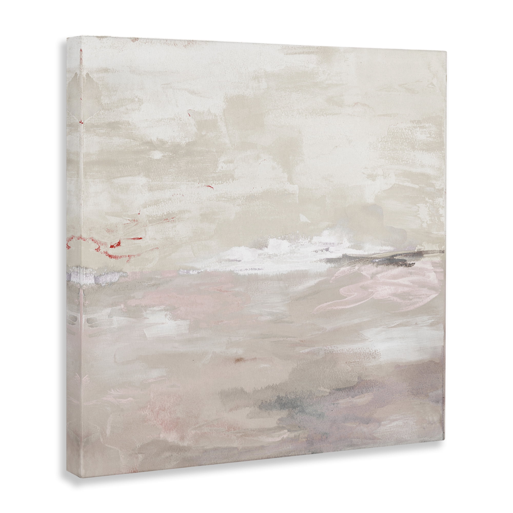 Stupell Industries Serenity Neutral Landscape Abstract Painting Gallery Wrapped Canvas Art Print Wall Art, 30 x 30