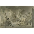 thumbnail image 3 of Jacob Smies 14x11 Black Modern Framed Museum Art Print Titled - Drawing Lessons at an Academy (1774 - 1833), 3 of 5
