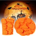 thumbnail image 4 of -2 piezas de molde de silicona de calabazas de Halloween, molde de silicona de fantasma de calabaza de calavera, moldes de silicona de fantasma de Halloween, molde de pastel con tema de Halloween., 4 of 5